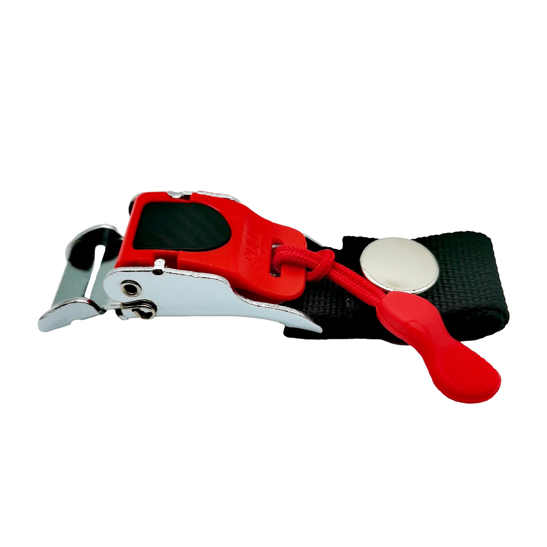 Zyrelynx Helmet Quick Release Buckle Kit, Metal Helmet Chin Strap Adapter, Install Without Removing Double D-Ring Strap Snap, Compatible With Half, 3/4, Full Face Helmet, Silver, 1 Pack